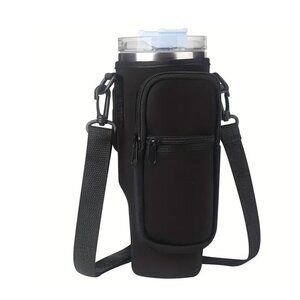 Neoprene Water Bottle Sling Crossbody Neoprene Travel Carrying Holder
